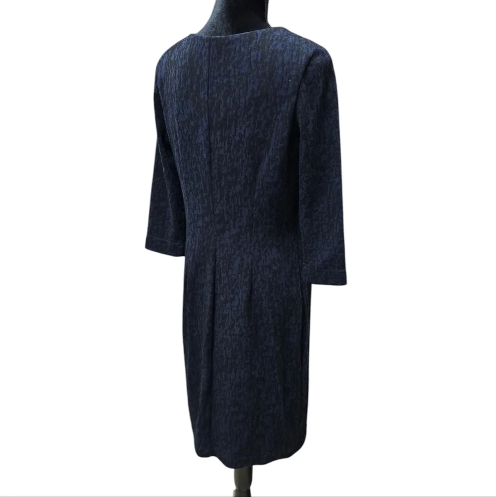 Ellen Tracy Knee Length 3/4 Sleeve Sheath Formal Career Dress 10